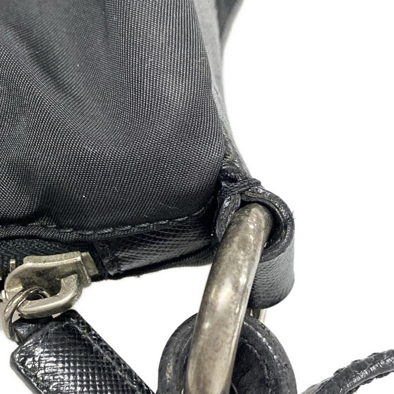Prada Triangle Logo Shoulder Bag Black