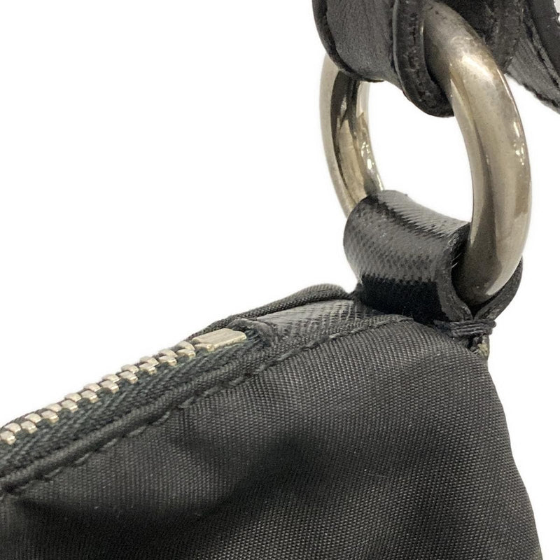 Prada Triangle Logo Shoulder Bag Black