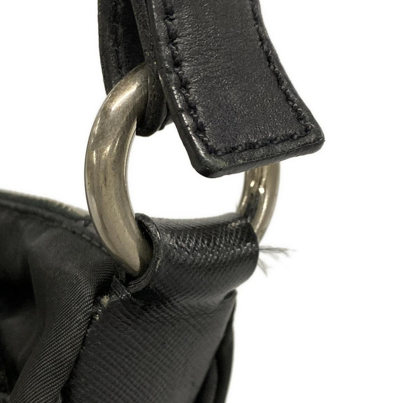 Prada Triangle Logo Shoulder Bag Black