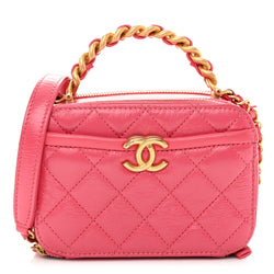 Chanel Glazed Aged Calfskin Quilted