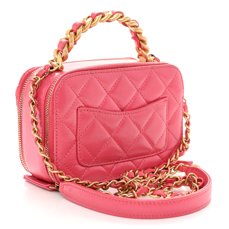 Chanel Glazed Aged Calfskin Quilted