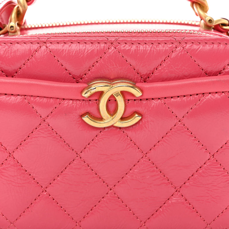 Chanel Glazed Aged Calfskin Quilted