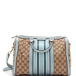 Gucci Vintage Web Boston Bag Gg Canvas