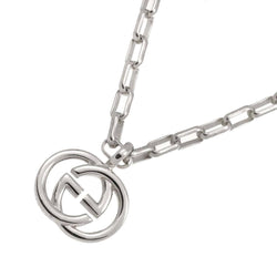 Gucci Interlocking Necklace Sv Silver