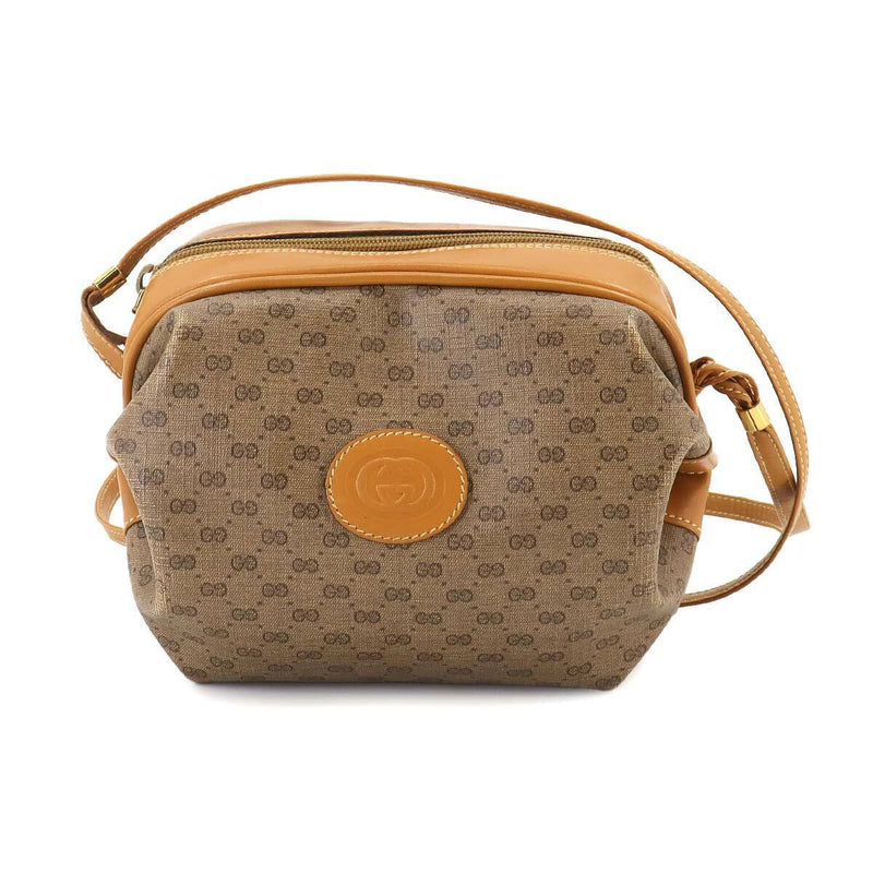 Gucci Micro Gg Shoulder Bag Pvc Leather