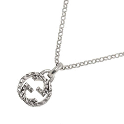 Gucci Interlocking Necklace Sv Silver