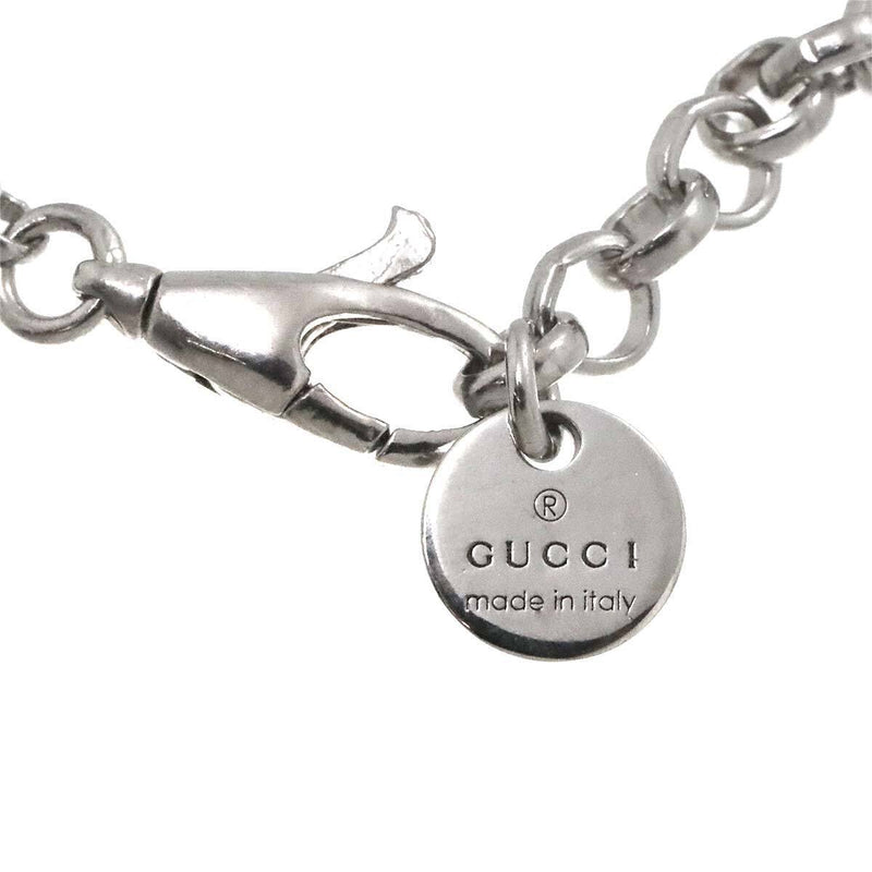 Gucci Interlocking Necklace Sv Silver