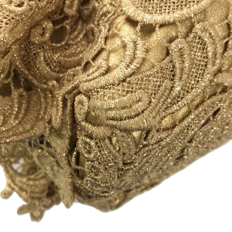Prada Handbag Gold Chemical Fiber