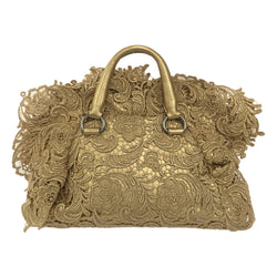 Prada Handbag Gold Chemical Fiber
