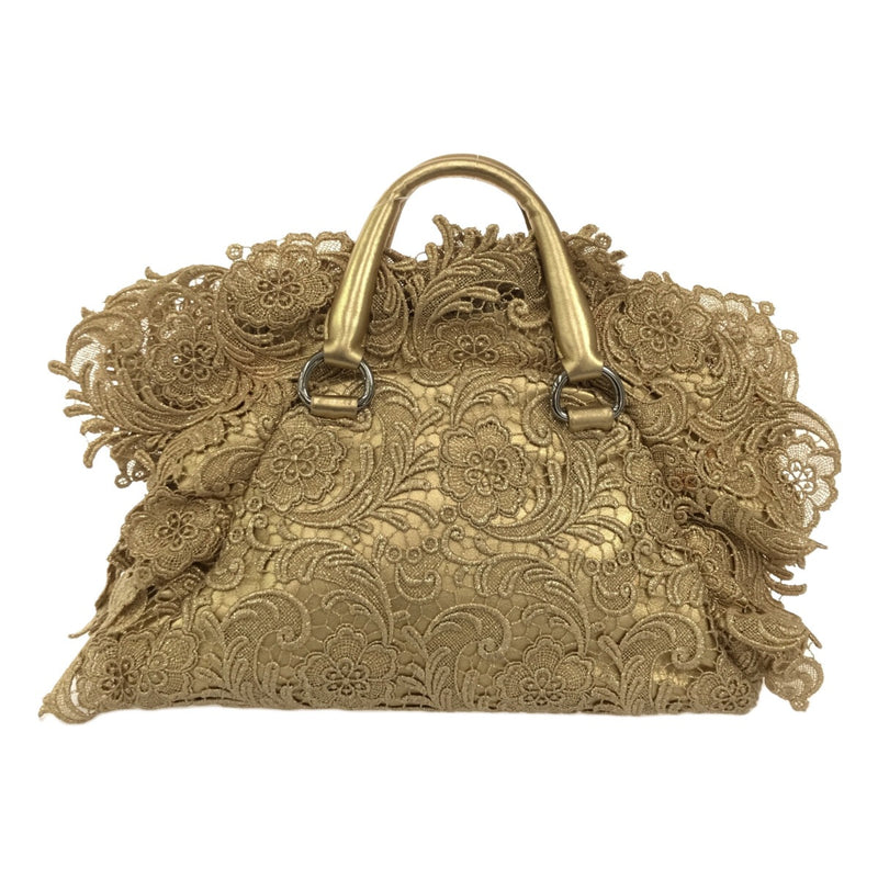 Prada Handbag Gold Chemical Fiber