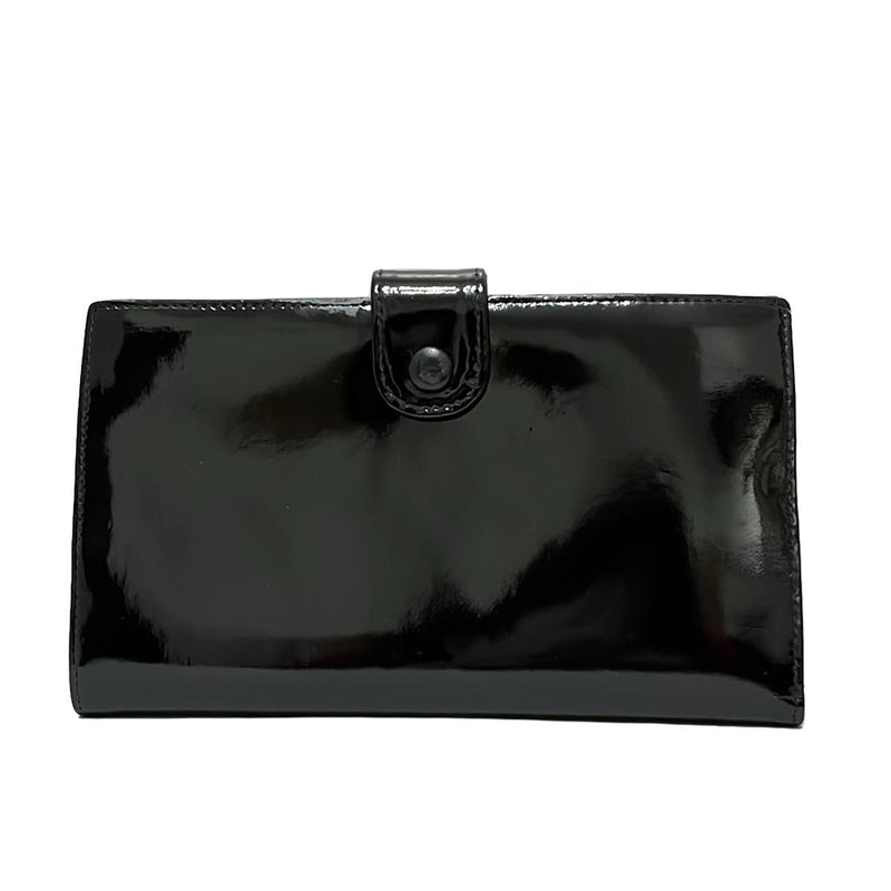 Chanel Long Wallet Black Patent/Enamel