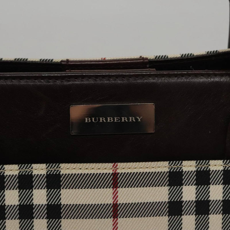 Burberry Nova Check Hand Bag Canvas