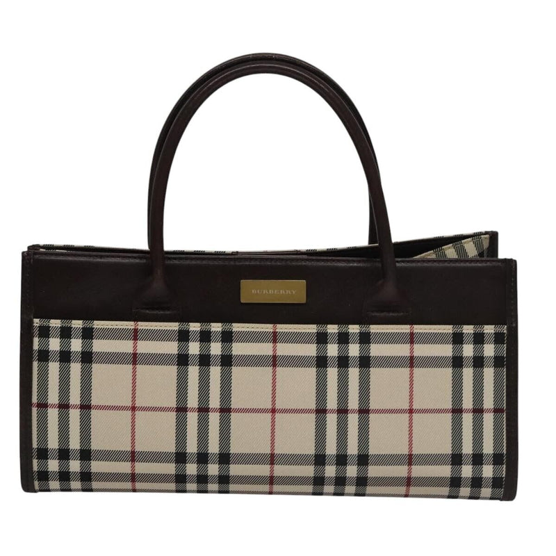 Burberry Nova Check Hand Bag Canvas