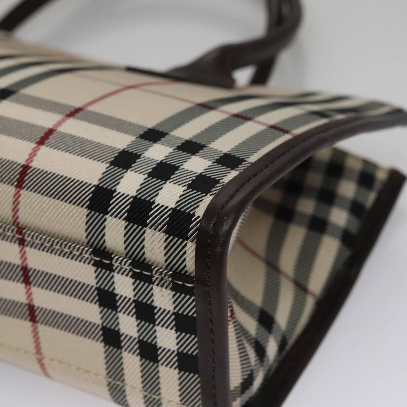 Burberry Nova Check Hand Bag Canvas