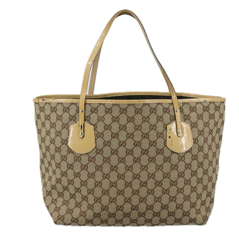 Gucci Gg Canvas Tote Bag Beige