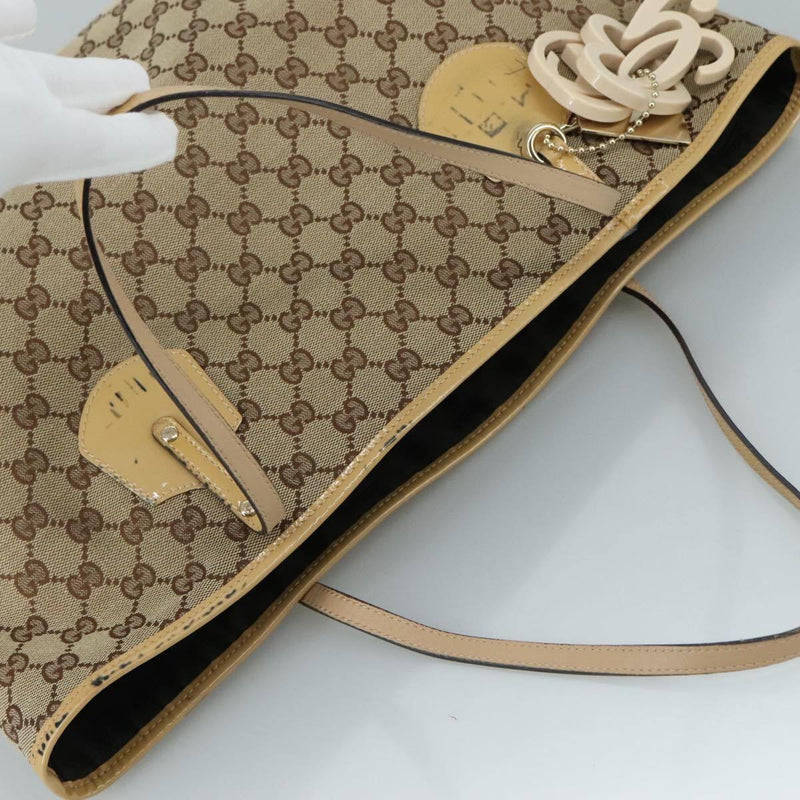 Gucci Gg Canvas Tote Bag Beige