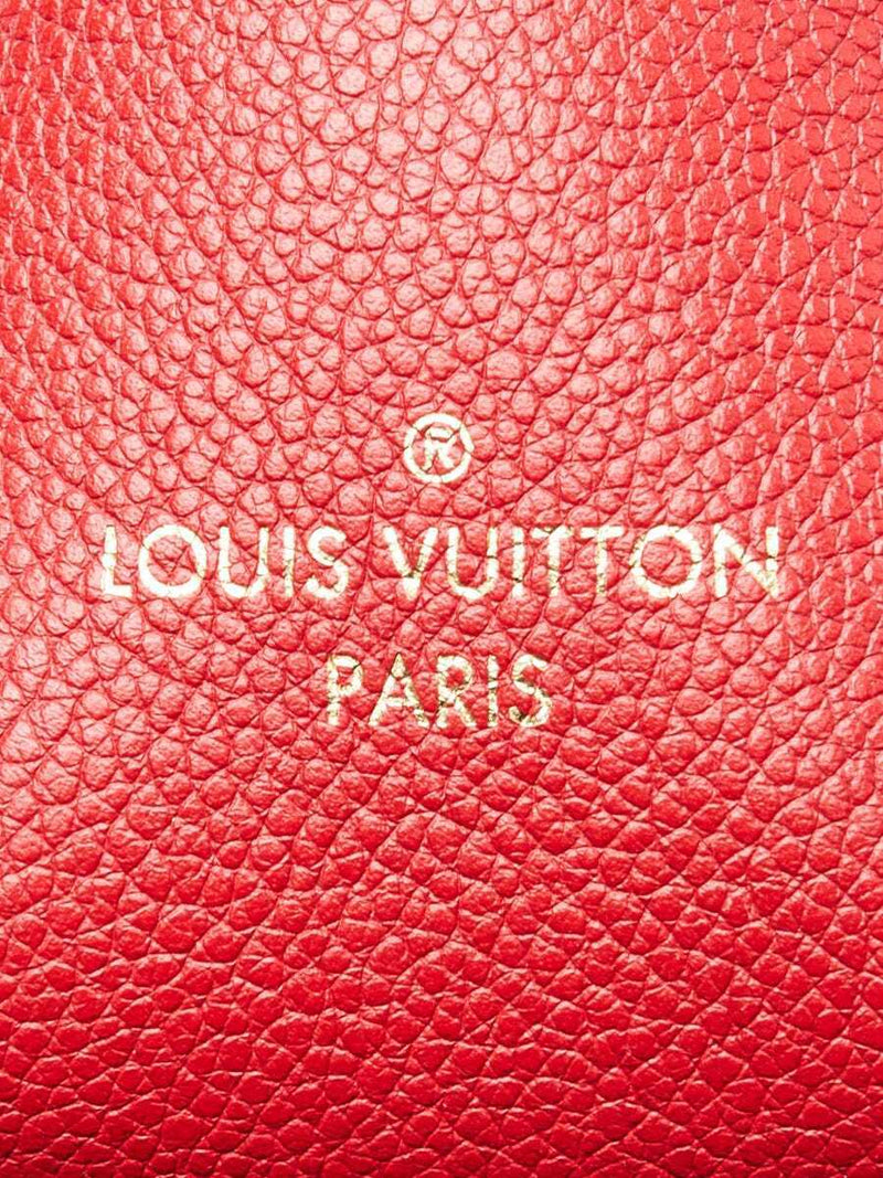 Louis Vuitton Cerise Canvas Leather