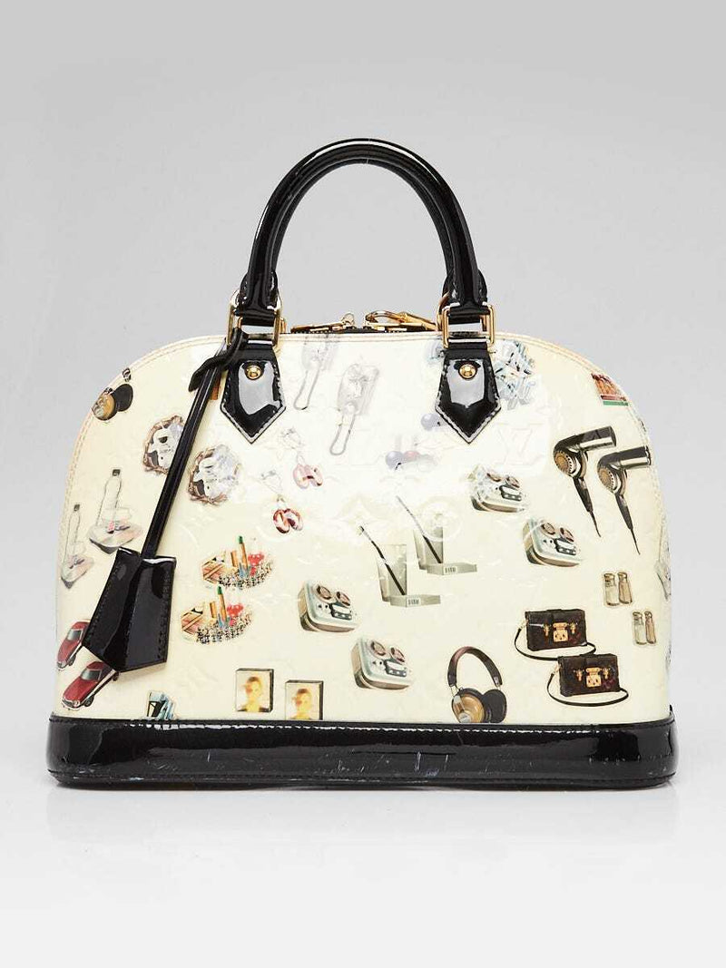 Louis Vuitton White Vernis And Stickers