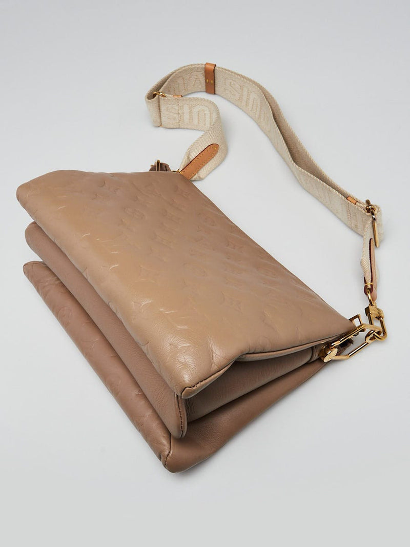 Louis Vuitton Taupe Embossed Lambskin