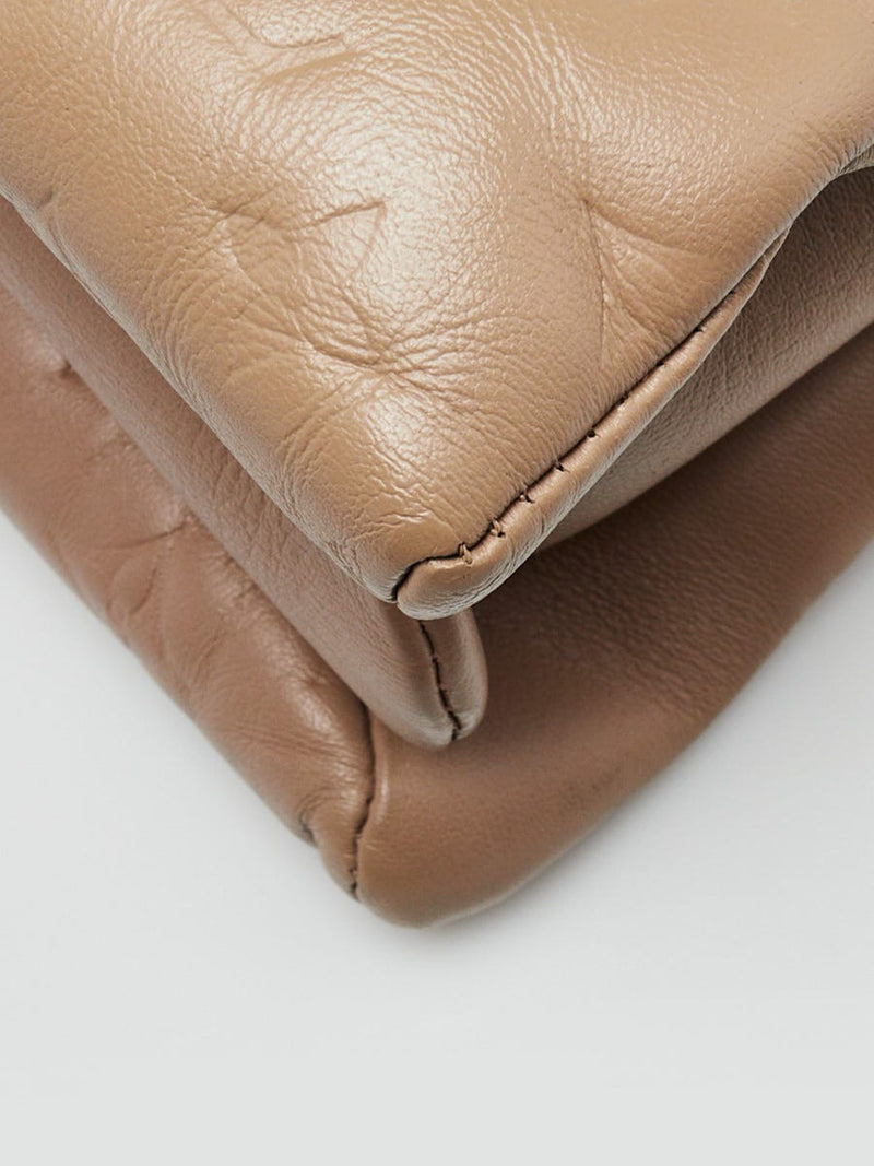 Louis Vuitton Taupe Embossed Lambskin