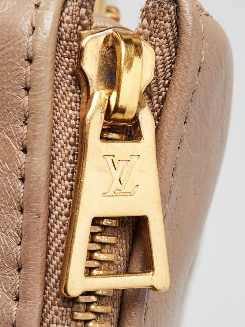 Louis Vuitton Taupe Embossed Lambskin