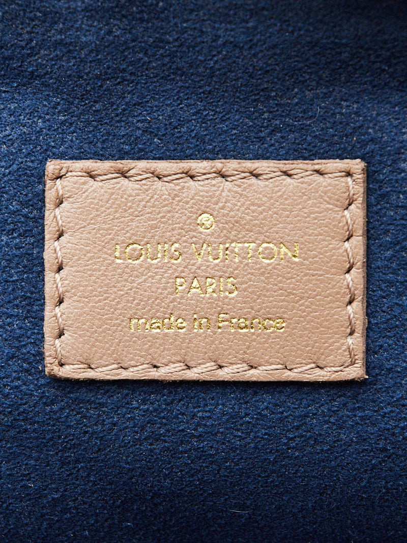 Louis Vuitton Taupe Embossed Lambskin