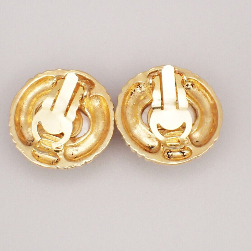 Chanel Logo Imitation Pearl Round Button