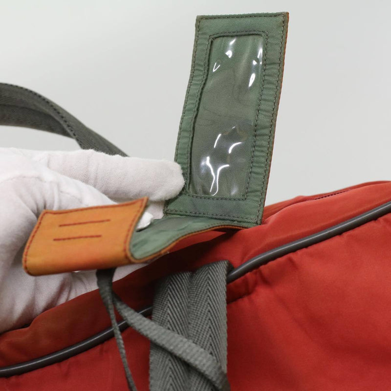 Prada Hand Bag Nylon 2Way Red