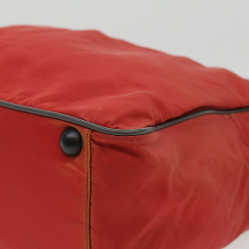 Prada Hand Bag Nylon 2Way Red
