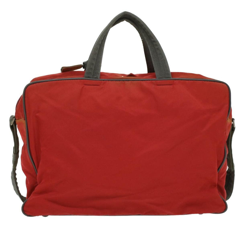 Prada Hand Bag Nylon 2Way Red