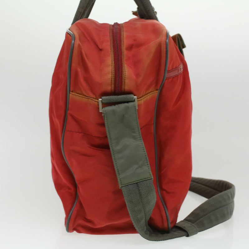 Prada Hand Bag Nylon 2Way Red