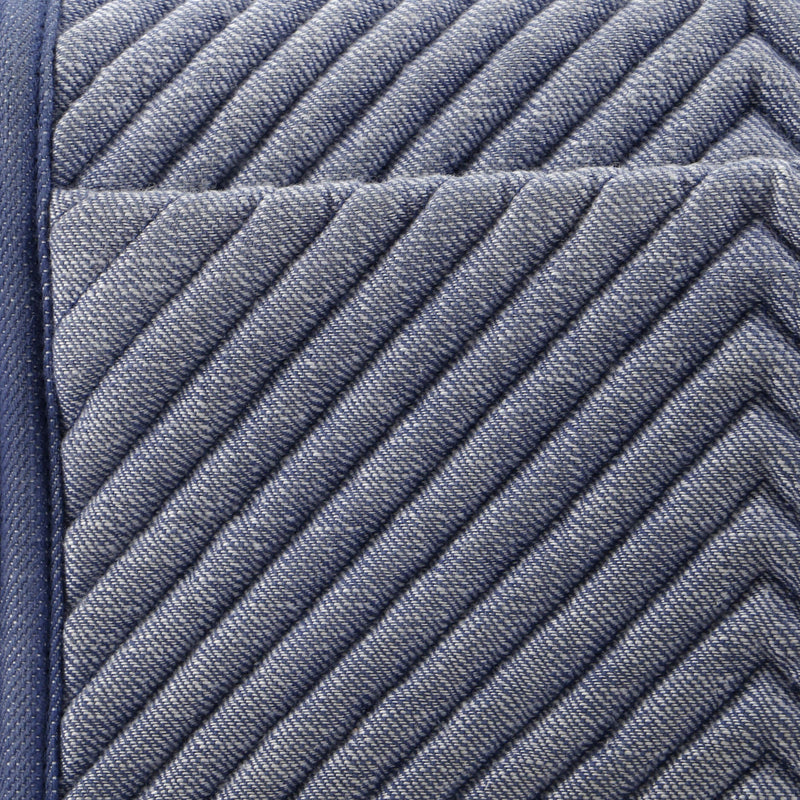 Chanel Boy Flap Bag Chevron Denim New