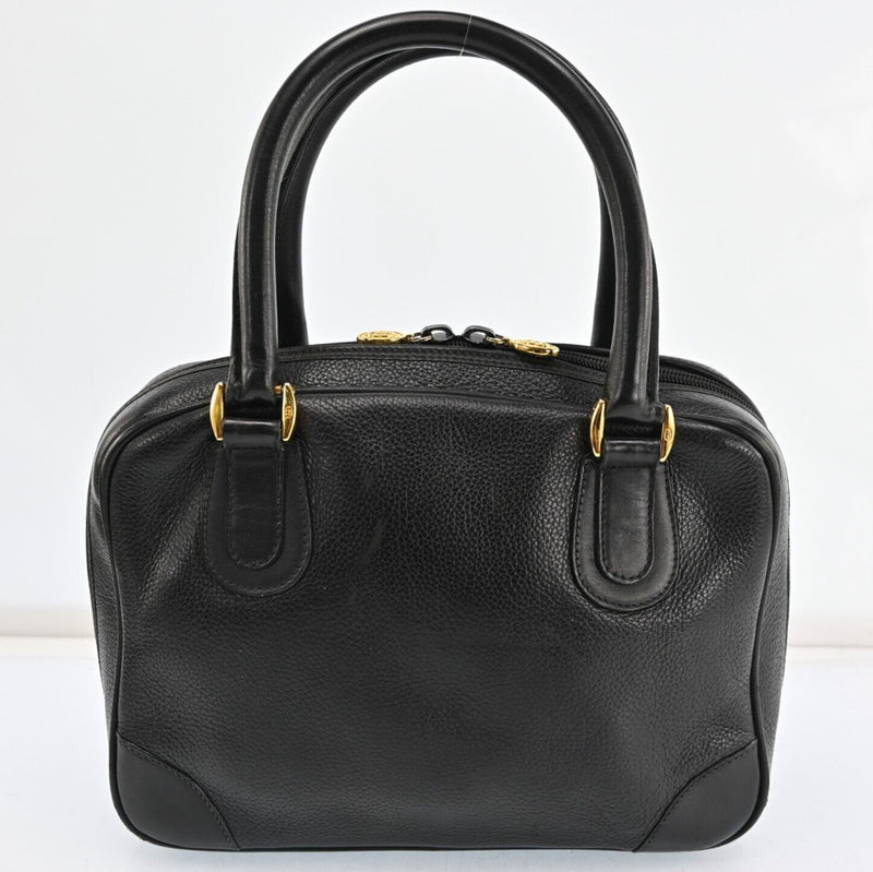 Gucci Hand Bag Gg Leather Black