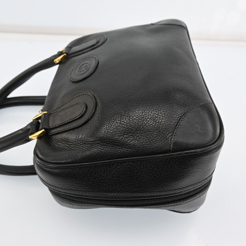 Gucci Hand Bag Gg Leather Black