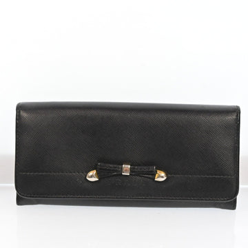 Prada Saffiano Logos Long Wallet Purse
