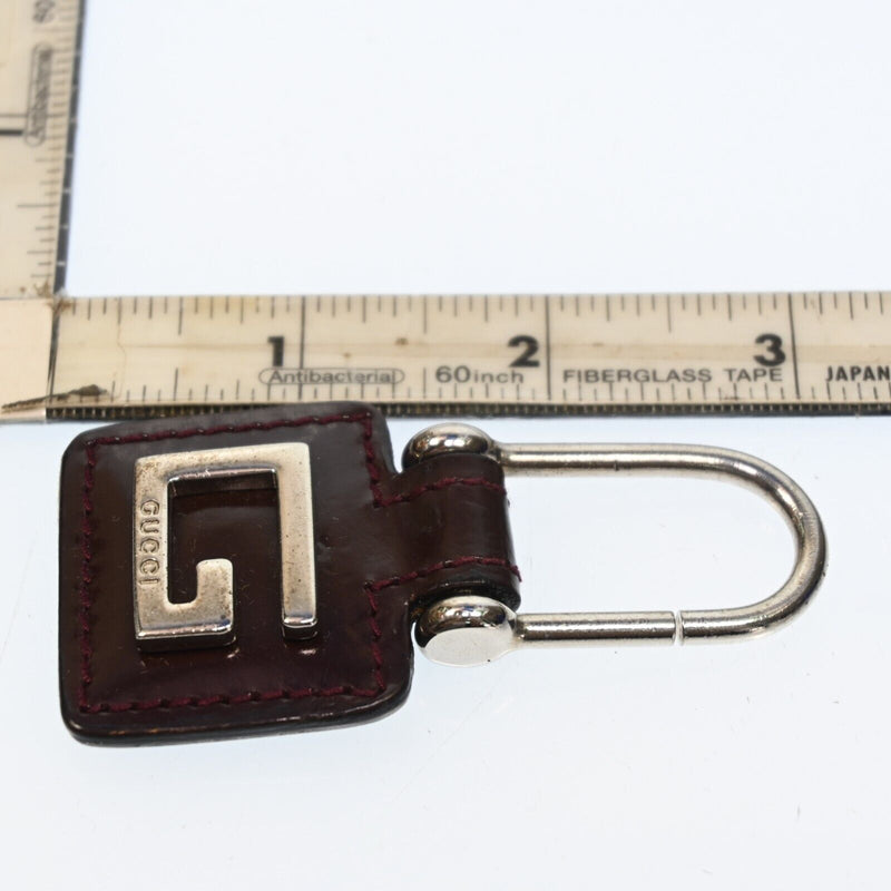 Gucci G Logo Key Chain Leather