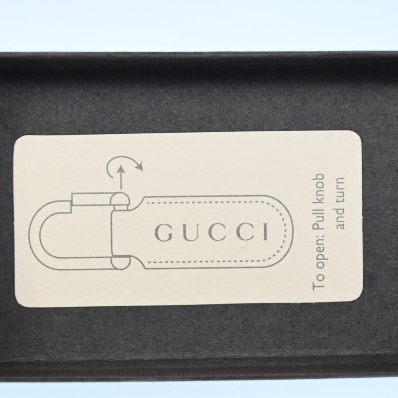 Gucci G Logo Key Chain Leather