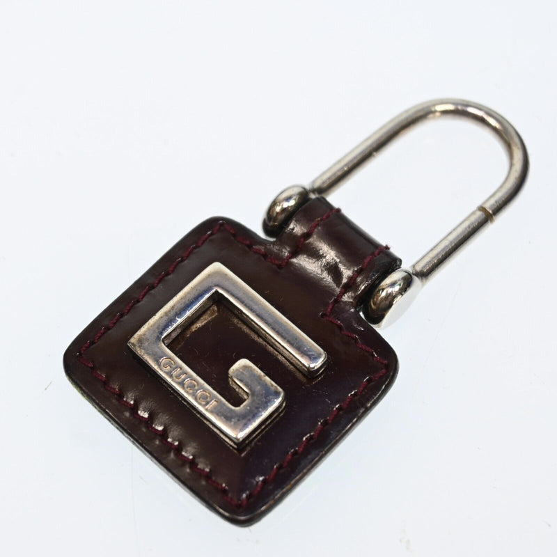 Gucci G Logo Key Chain Leather