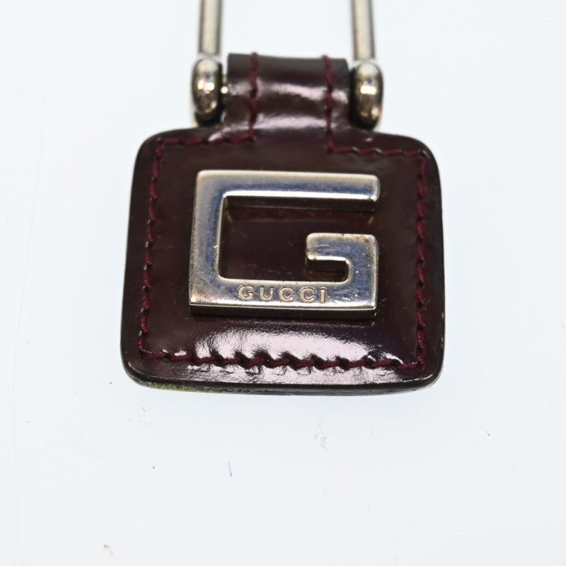 Gucci G Logo Key Chain Leather