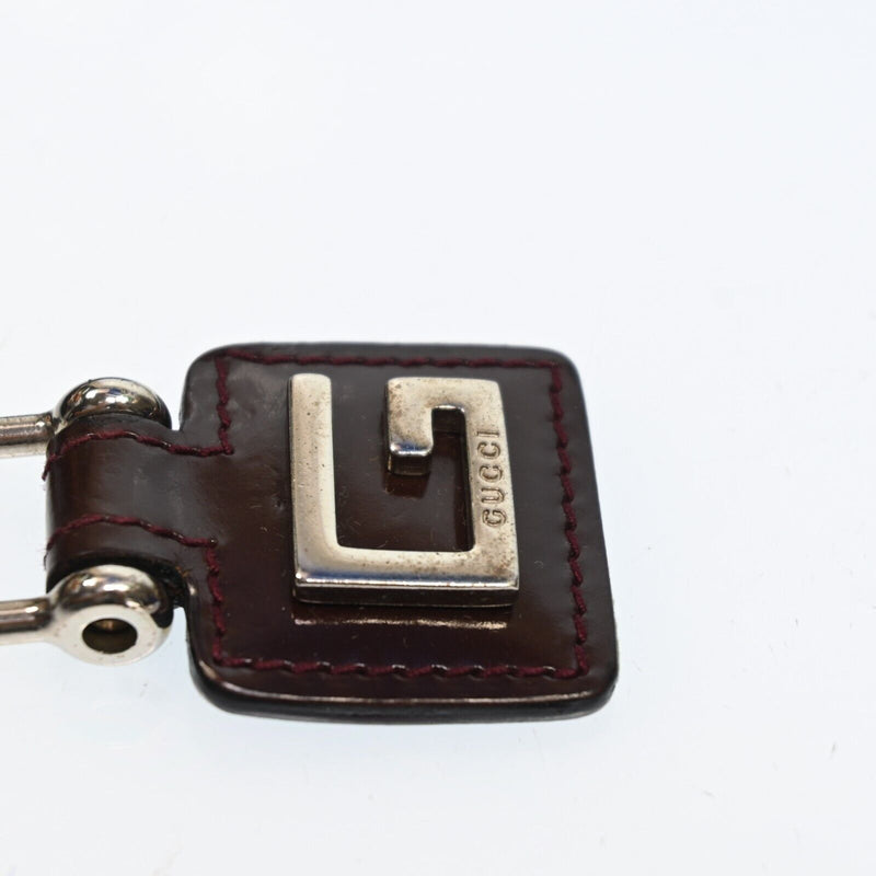 Gucci G Logo Key Chain Leather