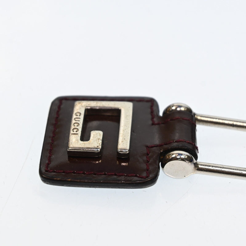 Gucci G Logo Key Chain Leather