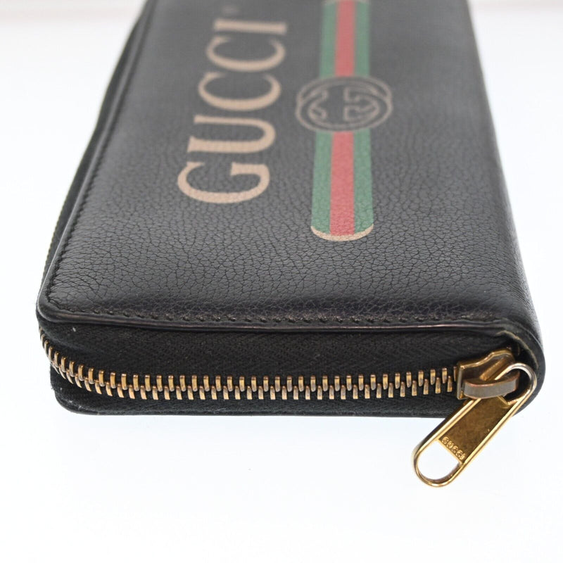 Gucci Vintage Logo Leather Zippy Long