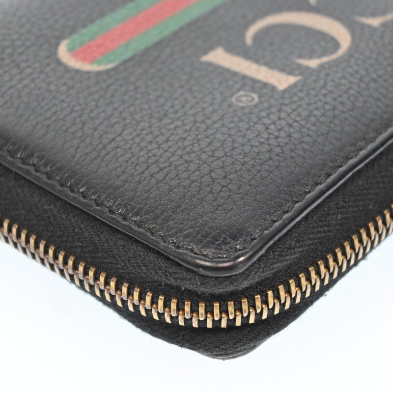 Gucci Vintage Logo Leather Zippy Long