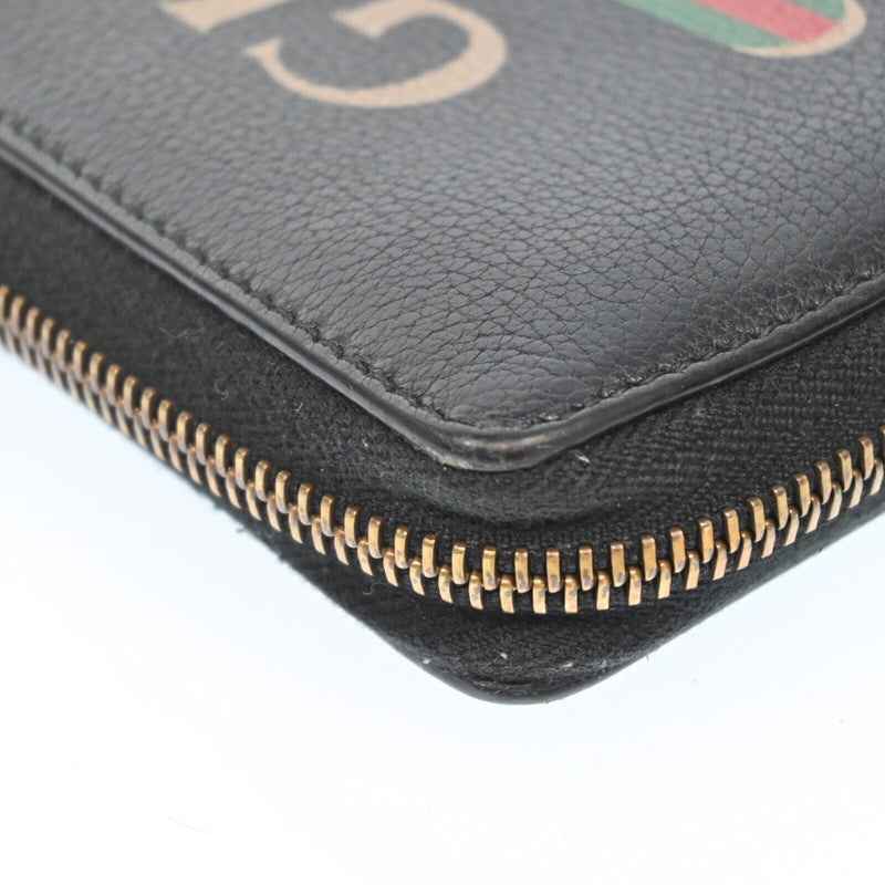 Gucci Vintage Logo Leather Zippy Long