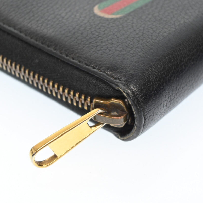 Gucci Vintage Logo Leather Zippy Long