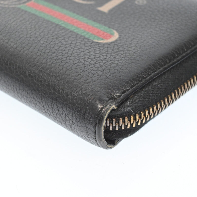 Gucci Vintage Logo Leather Zippy Long