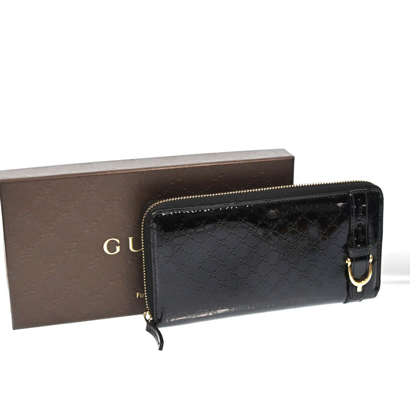 Gucci Gg Patent Leather Zippy Long