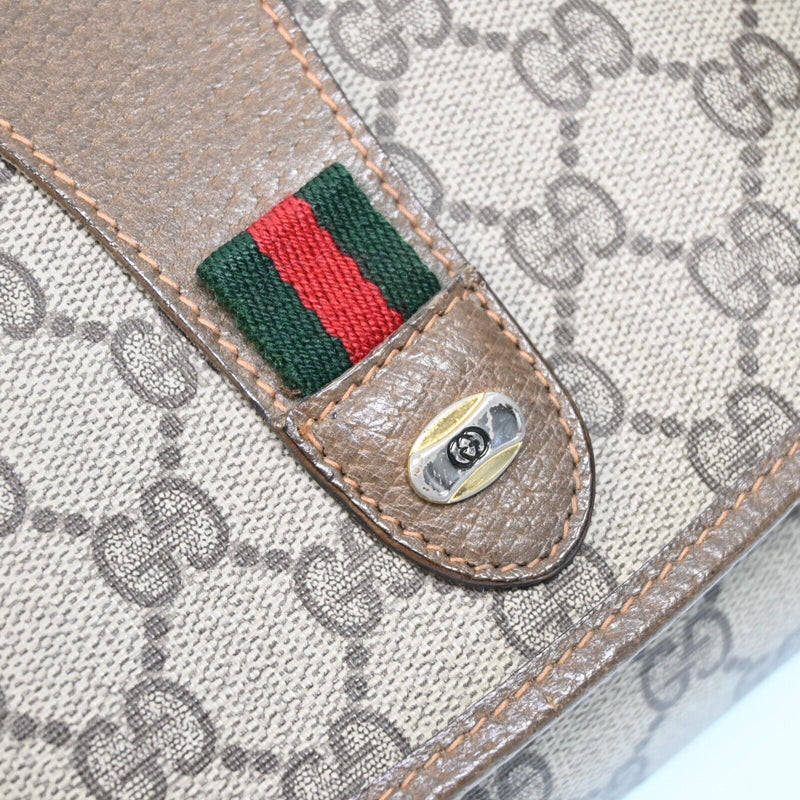 Gucci Web Sherry Line Clutch Bag Gg Pvc