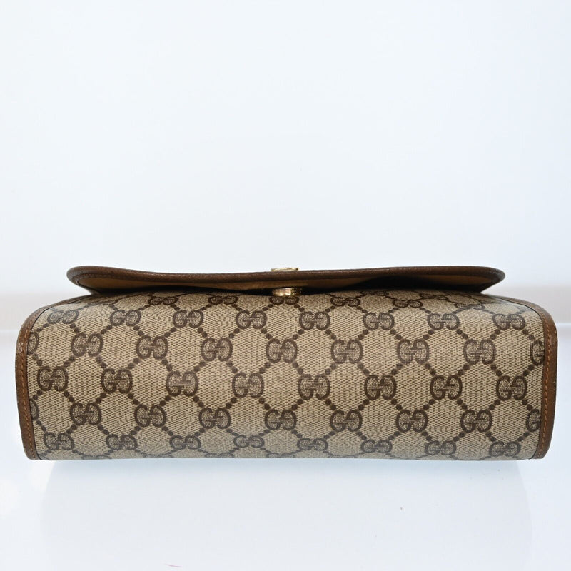 Gucci Web Sherry Line Clutch Bag Gg Pvc