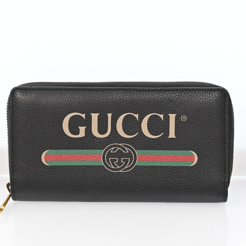 Gucci Vintage Logo Leather Zippy Long